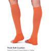 imageFITRELL 23 Pack Baseball Soccer Softball Socks for Kids Youth Men ampamp Women OvertheCalf Knee High Socks Multiple ColorsOrange 2 Pack