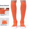 imageFITRELL 23 Pack Baseball Soccer Softball Socks for Kids Youth Men ampamp Women OvertheCalf Knee High Socks Multiple ColorsOrange 2 Pack