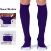 imageFITRELL 23 Pack Baseball Soccer Softball Socks for Kids Youth Men ampamp Women OvertheCalf Knee High Socks Multiple ColorsPurple 2 Pack
