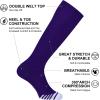 imageFITRELL 23 Pack Baseball Soccer Softball Socks for Kids Youth Men ampamp Women OvertheCalf Knee High Socks Multiple ColorsPurple 2 Pack