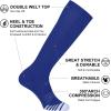 imageFITRELL 23 Pack Baseball Soccer Softball Socks for Kids Youth Men ampamp Women OvertheCalf Knee High Socks Multiple ColorsRoyal Blue 2 Pack