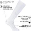 imageFITRELL 23 Pack Baseball Soccer Softball Socks for Kids Youth Men ampamp Women OvertheCalf Knee High Socks Multiple ColorsWhite 2 Pack
