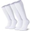 imageFITRELL 23 Pack Baseball Soccer Softball Socks for Kids Youth Men ampamp Women OvertheCalf Knee High Socks Multiple ColorsWhite 2 Pack
