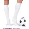imageFITRELL 23 Pack Baseball Soccer Softball Socks for Kids Youth Men ampamp Women OvertheCalf Knee High Socks Multiple ColorsWhite 3 Pack