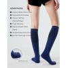 imageFITRELL 3 Pairs Compression Socks for Women and Men 2030mmHgCirculation Support SocksBlackGreyNavy