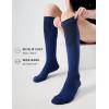 imageFITRELL 3 Pairs Compression Socks for Women and Men 2030mmHgCirculation Support SocksBlackGreyNavy