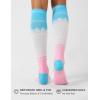 imageFITRELL 3 Pairs Compression Socks for Women and Men 2030mmHgCirculation Support SocksBliss Cream