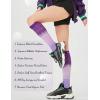 imageFITRELL 3 Pairs Compression Socks for Women and Men 2030mmHgCirculation Support SocksPinkpurpleblue