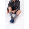 imageFITRELL 4 Pack Mens Merino Wool Hiking Socks Wicking Cushioned Warm Thermal Lightweight Boot Crew Dress SocksBlack2blue2
