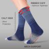 imageFITRELL 4 Pack Mens Merino Wool Hiking Socks Wicking Cushioned Warm Thermal Lightweight Boot Crew Dress SocksNavy Blue4