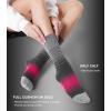 imageFITRELL 4 Pack Womens Merino Wool Hiking Socks Wicking Cushioned Warm Thermal Walking Boot Crew Socks Woollen SocksBlack2  Rose Red2