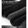 imageFITRELL 4 Pack Womens Merino Wool Hiking Socks Wicking Cushioned Warm Thermal Walking Boot Crew Socks Woollen SocksBlack4