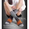 imageFITRELL 4 Pack Womens Merino Wool Hiking Socks Wicking Cushioned Warm Thermal Walking Boot Crew Socks Woollen SocksPinkpurpleyelloworange