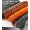 imageFITRELL 4 Pack Womens Merino Wool Hiking Socks Wicking Cushioned Warm Thermal Walking Boot Crew Socks Woollen SocksPinkpurpleyelloworange