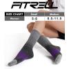 imageFITRELL 4 Pack Womens Merino Wool Hiking Socks Wicking Cushioned Warm Thermal Walking Boot Crew Socks Woollen SocksPurple2  Pink2