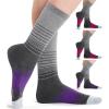imageFITRELL 4 Pack Womens Merino Wool Hiking Socks Wicking Cushioned Warm Thermal Walking Boot Crew Socks Woollen SocksPurple2  Pink2