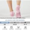imageFITRELL 56 Pairs Ankle Running Socks for Women Athletic Cushioned Low Cut Tab Sports Socks5 Pairs Rococo