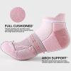 imageFITRELL 56 Pairs Ankle Running Socks for Women Athletic Cushioned Low Cut Tab Sports Socks5 Pairs Rococo