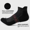 imageFITRELL 56 Pairs Ankle Running Socks for Women Athletic Cushioned Low Cut Tab Sports Socks6 Pairs All Black