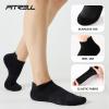 imageFITRELL 56 Pairs Ankle Running Socks for Women Athletic Cushioned Low Cut Tab Sports Socks6 Pairs All Black