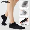 imageFITRELL 56 Pairs Ankle Running Socks for Women Athletic Cushioned Low Cut Tab Sports Socks6 Pairs Brownie