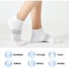 imageFITRELL 56 Pairs Ankle Running Socks for Women Athletic Cushioned Low Cut Tab Sports Socks6 Pairs Chocolate