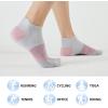 imageFITRELL 56 Pairs Ankle Running Socks for Women Athletic Cushioned Low Cut Tab Sports Socks6 Pairs Grey