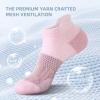 imageFITRELL 56 Pairs Ankle Running Socks for Women Athletic Cushioned Low Cut Tab Sports Socks6 Pairs Macaron