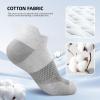imageFITRELL 56 Pairs Ankle Running Socks for Women Athletic Cushioned Low Cut Tab Sports Socks6 Pairs WhiteBlackGrey