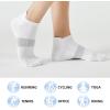 imageFITRELL 56 Pairs Ankle Running Socks for Women Athletic Cushioned Low Cut Tab Sports Socks6 Pairs WhiteBlackGrey