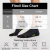 imageFITRELL 6 Pack Mens Ankle Running Socks Low Cut Cushioned Athletic Sports Socks 799121215Blackgreen