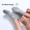 imageFITRELL 6 Pack Mens Ankle Running Socks Low Cut Cushioned Athletic Sports Socks 799121215Blackwhitegrey Mixed