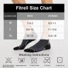 imageFITRELL 6 Pack Mens Ankle Running Socks Low Cut Cushioned Athletic Sports Socks 799121215New Grey Black