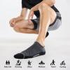 imageFITRELL 6 Pack Mens Ankle Running Socks Low Cut Cushioned Athletic Sports Socks 799121215New Grey Black