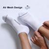 imageFITRELL 6 Pack Mens Ankle Running Socks Low Cut Cushioned Athletic Sports Socks 799121215Whitegrey