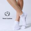 imageFITRELL 6 Pack Mens Ankle Running Socks Low Cut Cushioned Athletic Sports Socks 799121215Whitegrey
