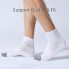 imageFITRELL 6 Pack Mens Athletic Ankle Socks Cushioned Sports Running Socks 7991212153 White  3 Black