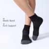 imageFITRELL 6 Pack Mens Athletic Ankle Socks Cushioned Sports Running Socks 7991212153 White  3 Black