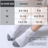 imageFITRELL 6 Pack Mens Athletic Ankle Socks Cushioned Sports Running Socks 7991212153 White  3 Black