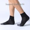 imageFITRELL 6 Pack Mens Athletic Ankle Socks Cushioned Sports Running Socks 799121215Black