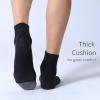 imageFITRELL 6 Pack Mens Athletic Ankle Socks Cushioned Sports Running Socks 799121215Black