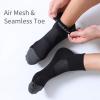 imageFITRELL 6 Pack Mens Athletic Ankle Socks Cushioned Sports Running Socks 799121215Black