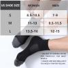 imageFITRELL 6 Pack Mens Athletic Ankle Socks Cushioned Sports Running Socks 799121215Black