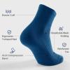 imageFITRELL 6 Pack Mens Athletic Ankle Socks Cushioned Sports Running Socks 799121215Blue Mixed