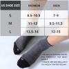 imageFITRELL 6 Pack Mens Athletic Ankle Socks Cushioned Sports Running Socks 799121215Dark Grey