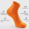 imageFITRELL 6 Pack Mens Athletic Ankle Socks Cushioned Sports Running Socks 799121215Multicolored