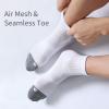 imageFITRELL 6 Pack Mens Athletic Ankle Socks Cushioned Sports Running Socks 799121215White