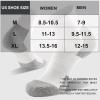 imageFITRELL 6 Pack Mens Athletic Ankle Socks Cushioned Sports Running Socks 799121215WhiteGrey