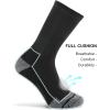 imageFITRELL 6 Pack Mens Athletic Moisture Wicking Crew Socks Cushioned Sport Running Work Boot Socks Size 9121215Black2white2grey2
