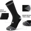 imageFITRELL 6 Pack Mens Athletic Moisture Wicking Crew Socks Cushioned Sport Running Work Boot Socks Size 9121215Black6